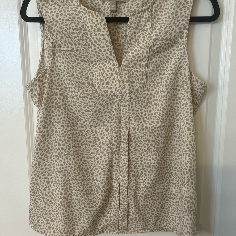 Banana Republic Women’s Animal Print Tank Top Medium Petite